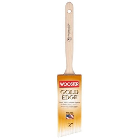 Wooster 266878 2 in Gold Edge Angle Brush 071497184306
